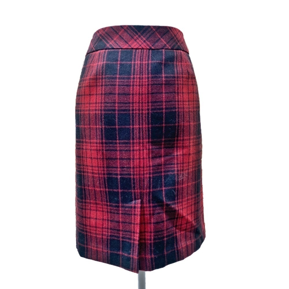 Vintage Eddie Bauer Tartan Skirt 10 Wool Blend Preppy Plaid Goth Heritage